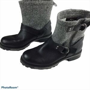 Woolrich Women's Baltimore Harness Leather and Wool Boots Size 7.5